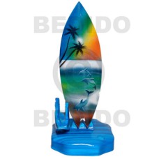 18.5inx3 14inx3.4in handpainted wood removable surfboard penhold