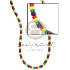 4 5mm coco Pokalet rasta necklace