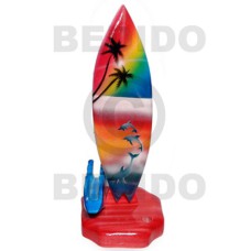 18.5inx3 14inx3.4in handpainted wood removable surfboard penhol