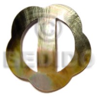 scallop blacklip buckle 60mm