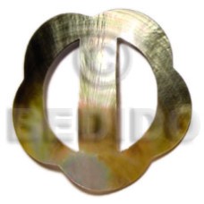 scallop blacklip buckle 60mm