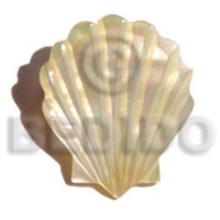 mother of pearl shell (MOP) shell design brooch
