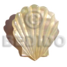 mother of pearl shell (MOP) shell design brooch