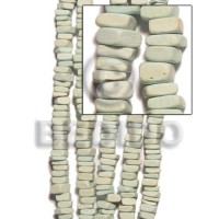 mint green square cut dyed coco 8x8mm