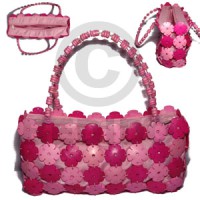 two toned pink coco flowers with inner lining