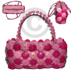 two toned pink coco flowers with inner lining