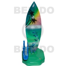 18.5inx3 14inx3.4in handpainted wood removable surfboard penhold
