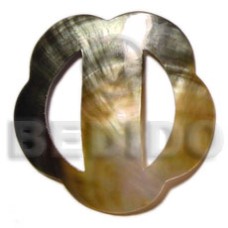 scallop blacklip buckle 70mm