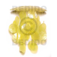 umbrella 6 1 ball yellow capiz shells