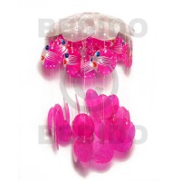 s.d.t. angel fish pink capiz shells wind