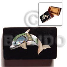 wooden jewelry box with blue top with