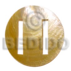 round mother of pearl shell (MOP) buckle 60mm