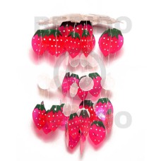 s.d.t. with 1in 2 strawberry capiz shells wind