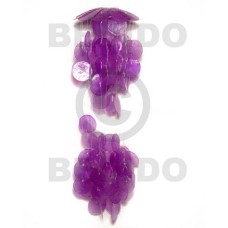 umbrella 5 2 balls purple capiz shells