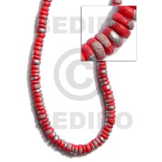 4 5mm coco Pokalet. red with splashing