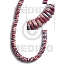 7 8mm coco Pokalet. wine red with splashing