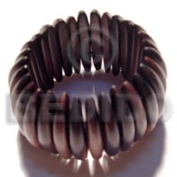 camagong harwood tiger ebony elastic bangle height =52mm