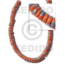 4 5mm coco Pokalet. orange with splashing