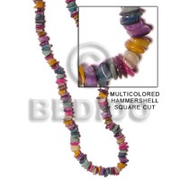 multicolored hammershell square cut