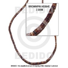 2 3mm brownpin heishe