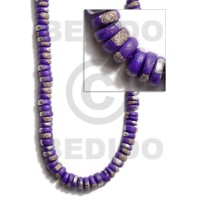 4 5mm coco Pokalet. violet with splashing