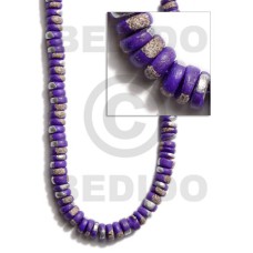 4 5mm coco Pokalet. violet with splashing
