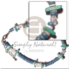 blue 4 5mm coco Pokalet with white