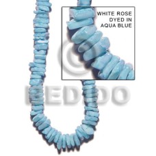 white rose dyed in aqua blue