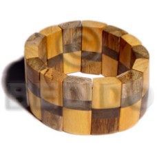 elastic patched 3 kinds of wood combination