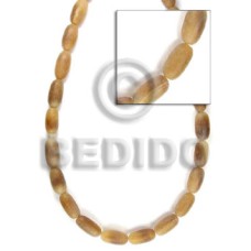 oblong natural horn whitish 5x15mm