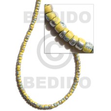 4 5mm coco Pokalet. yellow with splashing