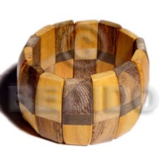 elastic patched 3 kinds of wood combination