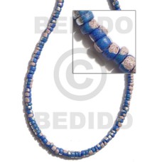 4 5mm coco Pokalet. blue with splashing