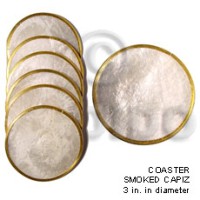 1 set ( 6 pcs) white capiz