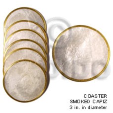 1 set ( 6 pcs) white capiz