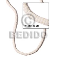 4 5mm white clam heishe