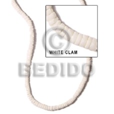 4 5mm white clam heishe