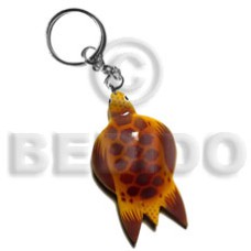 sea turtle handpainted wood keychain 85mmx50mm 