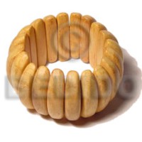 elastic nangka wood bangle with clear coat