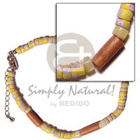 4 5mm yellow coco splashing with gold lip