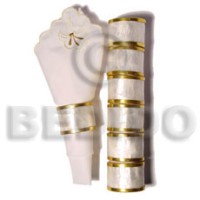 1 set ( 6 pieces) capiz table