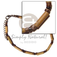 bamboo with 4 5mm coco Pokalet. natural brown