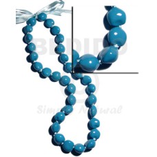 lei  kukui seeds in bright blue