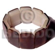 30mmx20mm black tab with resin backing elastic