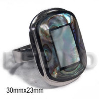 big accent haute hippie ring adjustable metal