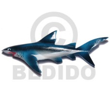 shark handpainted wood refrigerator magnet