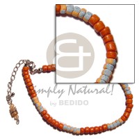 coral 4 5mm coco Pokalet. with orange coco