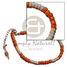 coral 4 5mm coco Pokalet. with orange coco