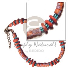 4 5mm orange coco Pokalet. with orange 4 5mm