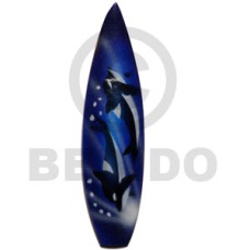 surfboard handpainted wood refrigerator magnet n